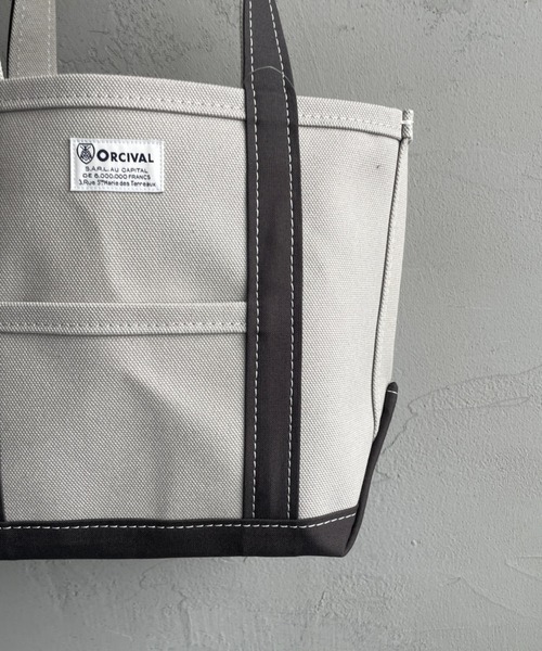 ORCIVAL（オーシバル）の「[ORCIVAL/オーシバル] キャンバストートバッグ（トートバッグ・レディース・グレー/ライトグレー/ライトベージュ/チャコールグレー・ONE SIZE）」の18枚目の写真