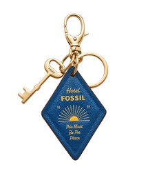 FOSSIL（フォッシル）の「フォッシル バッグ用チャーム レディース PVC/PU ブルー  SLG1639451（チャーム）」