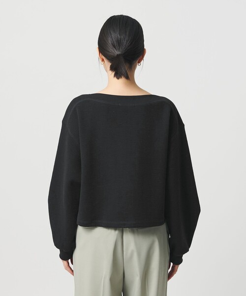 BEAUTY&YOUTH UNITED ARROWS（ビューティーアンドユースユナイテッドアローズ）の「クロップド ボートネックプルオーバー（Tシャツ/カットソー・レディース・ネイビー/ライム/ホワイト・FREE）」の15枚目の写真