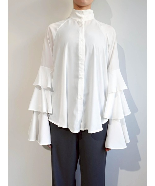 Tiered Sleeve Blouse/ティアードスリーブブラウス