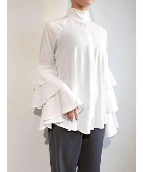 Tiered Sleeve Blouse/ティアードスリーブブラウス