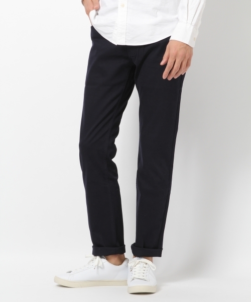 GLOBAL WORK(グローバルワーク)の「スットレッチスリム5P/705554(その他パンツ・メンズ・ホワイト/ブラック/ベージュ/グリーン/ネイビー/グレー・MEDIUM/SMALL/X-LARGE/LARGE)」の1枚目の写真