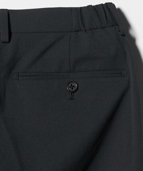 A DAY IN THE LIFE UNITED ARROWS(アデイインザライフユナイテッドアローズ)の「ドビークロス ノープリーツ スラックス-セットアップ対応・ウォッシャブル-<A DAY IN THE LIFE>(スラックス・メンズ・ブラック/ダークグレー・S/M/XL/L)」の19枚目の写真