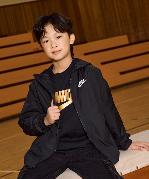 ナイキ スポーツウェア ウィンドランナー ジュニア フーデッド レペル