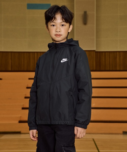 ナイキ スポーツウェア ウィンドランナー ジュニア フーデッド レペル