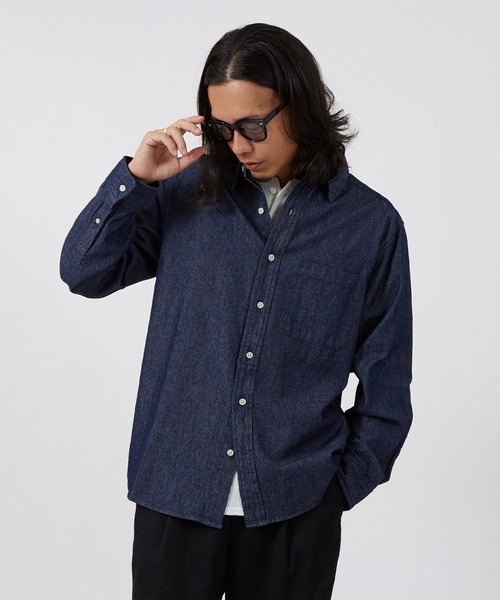 improves（インプローブス）の「6oz デニム シャツ（シャツ/ブラウス・メンズ・ブルー/ネイビー/ブルー系・SMALL/MEDIUM/LARGE/X-LARGE）」の17枚目の写真