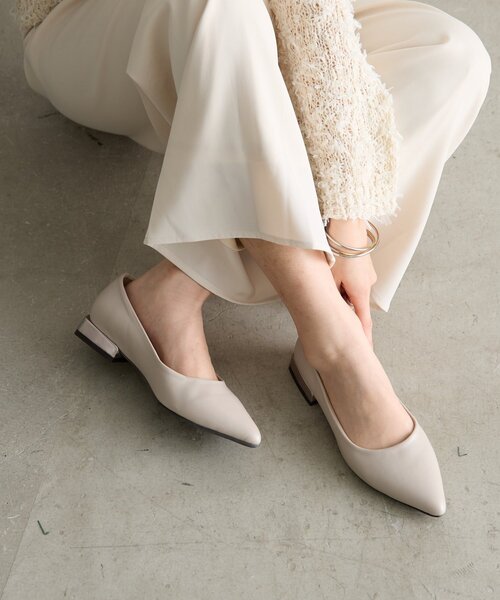 Jena espace merveilleux（ジェナ　エスパスメルヴェイユ）の「スクエアヒールパンプス（その他シューズ・レディース・グレー/ブラック・MEDIUM/LARGE）」の4枚目の写真