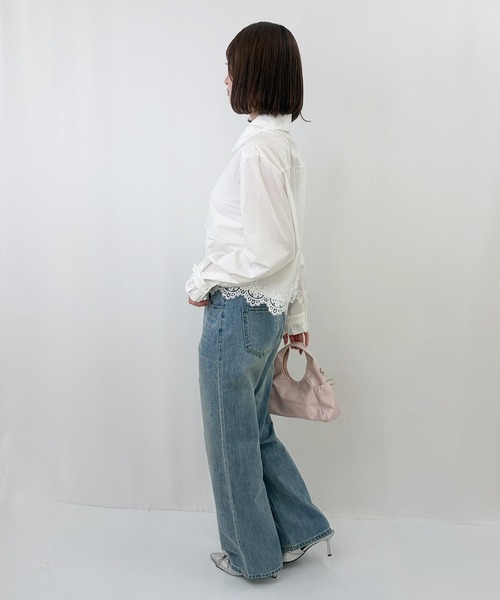 frunco（フランコ）の「【ZOZOTOWN限定】フロントボタンレースフリルブラウス（シャツ/ブラウス・レディース・ホワイト/ブラック・FREE）」の20枚目の写真