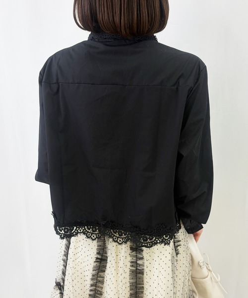 frunco（フランコ）の「【ZOZOTOWN限定】フロントボタンレースフリルブラウス（シャツ/ブラウス・レディース・ホワイト/ブラック・FREE）」の10枚目の写真