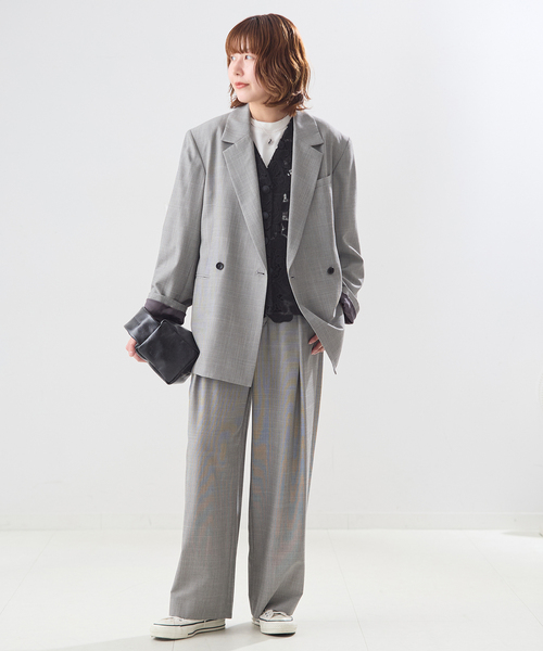 journal standard L'essage（ジャーナルスタンダードレサージュ）の「フラワーレースベスト（ベスト・レディース・ホワイト/ブラック・FREE）」の3枚目の写真