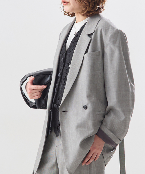 journal standard L'essage（ジャーナルスタンダードレサージュ）の「フラワーレースベスト（ベスト・レディース・ホワイト/ブラック・FREE）」の6枚目の写真