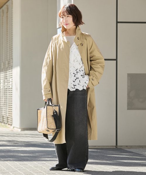 journal standard L'essage（ジャーナルスタンダードレサージュ）の「フラワーレースベスト（ベスト・レディース・ホワイト/ブラック・FREE）」の9枚目の写真