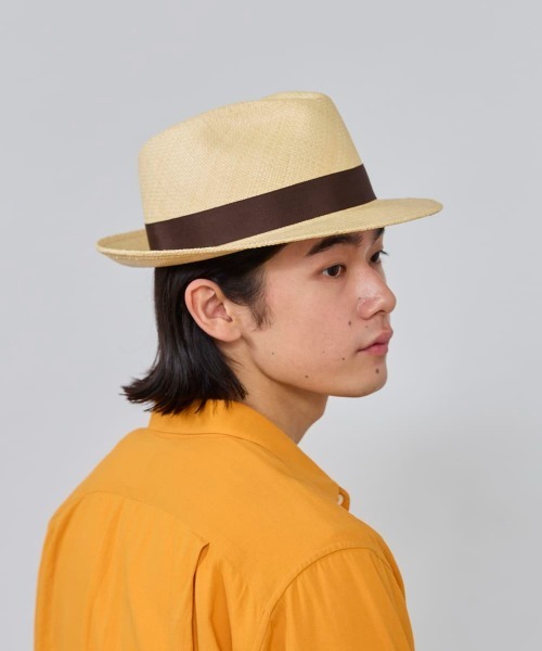 OVERRIDE（オーバーライド）の「OVERRIDE  PANAMA FEDORA / オーバーライド（ハット・メンズ・ベージュ/ホワイト・58cm/62cm/60cm）」の7枚目の写真