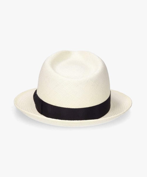 OVERRIDE（オーバーライド）の「OVERRIDE  PANAMA FEDORA / オーバーライド（ハット・メンズ・ベージュ/ホワイト・58cm/62cm/60cm）」の6枚目の写真