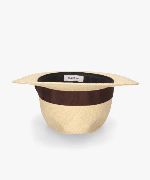 OVERRIDE（オーバーライド）の「OVERRIDE  PANAMA FEDORA / オーバーライド（ハット・メンズ・ベージュ/ホワイト・58cm/62cm/60cm）」の18枚目の写真