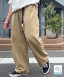 Java（ジャバ）の「《JaVaジャバコラボ》【接触冷感機能付き】綿100%のしっかり素材なのに、ヒンヤリ夏に心地よい。 ウェービングベルト付き ルーズフィット クライミング チノパンツ（チノパンツ）」