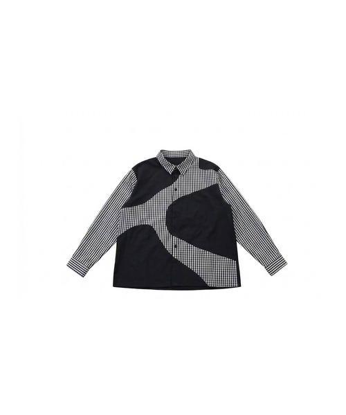 antiqua(アンティカ)の「綿100% チェック柄 シャツ(シャツ/ブラウス・レディース・ブラック/ホワイト・ONESIZE)」の20枚目の写真