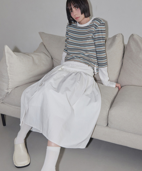 RENSE（レンセ）の「Smocked Shirring Skirt Ivory（スカート・レディース・その他・OS）」の2枚目の写真