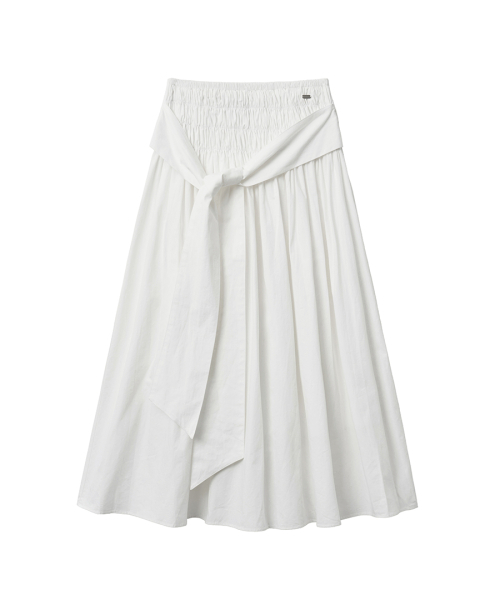 RENSE（レンセ）の「Smocked Shirring Skirt Ivory（スカート・レディース・その他・OS）」の3枚目の写真