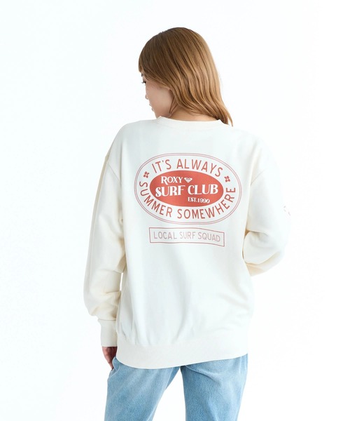 ROXY(ロキシー)の「ROXY ウィメンズ ROXY SURF CLUB トレーナー バックプリント【2026年春夏モデル】/ロキシープルオーバースウェット(スウェット・レディース・ブラック/ブラウン/ナチュラル・MEDIUM/LARGE)」の3枚目の写真