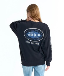 ROXY ウィメンズ ROXY SURF CLUB トレーナー バックプリント【2026年春夏モデル】/ロキシープルオーバースウェット