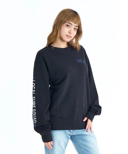 ROXY(ロキシー)の「ROXY ウィメンズ ROXY SURF CLUB トレーナー バックプリント【2026年春夏モデル】/ロキシープルオーバースウェット(スウェット・レディース・ブラック/ブラウン/ナチュラル・MEDIUM/LARGE)」の4枚目の写真