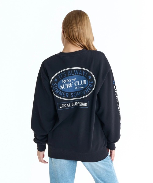 ROXY(ロキシー)の「ROXY ウィメンズ ROXY SURF CLUB トレーナー バックプリント【2026年春夏モデル】/ロキシープルオーバースウェット(スウェット・レディース・ブラック/ブラウン/ナチュラル・MEDIUM/LARGE)」の6枚目の写真