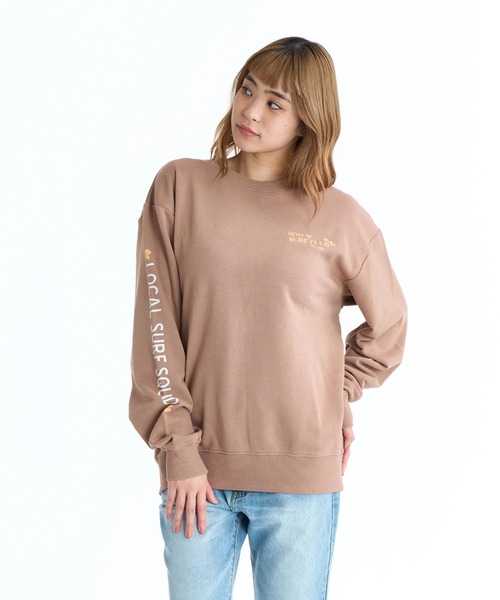 ROXY(ロキシー)の「ROXY ウィメンズ ROXY SURF CLUB トレーナー バックプリント【2026年春夏モデル】/ロキシープルオーバースウェット(スウェット・レディース・ブラック/ブラウン/ナチュラル・MEDIUM/LARGE)」の7枚目の写真