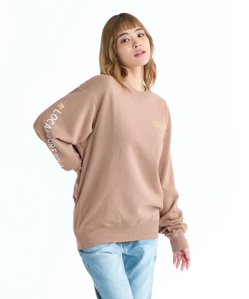 ROXY(ロキシー)の「ROXY ウィメンズ ROXY SURF CLUB トレーナー バックプリント【2026年春夏モデル】/ロキシープルオーバースウェット(スウェット・レディース・ブラック/ブラウン/ナチュラル・MEDIUM/LARGE)」の8枚目の写真