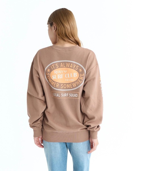 ROXY(ロキシー)の「ROXY ウィメンズ ROXY SURF CLUB トレーナー バックプリント【2026年春夏モデル】/ロキシープルオーバースウェット(スウェット・レディース・ブラック/ブラウン/ナチュラル・MEDIUM/LARGE)」の9枚目の写真