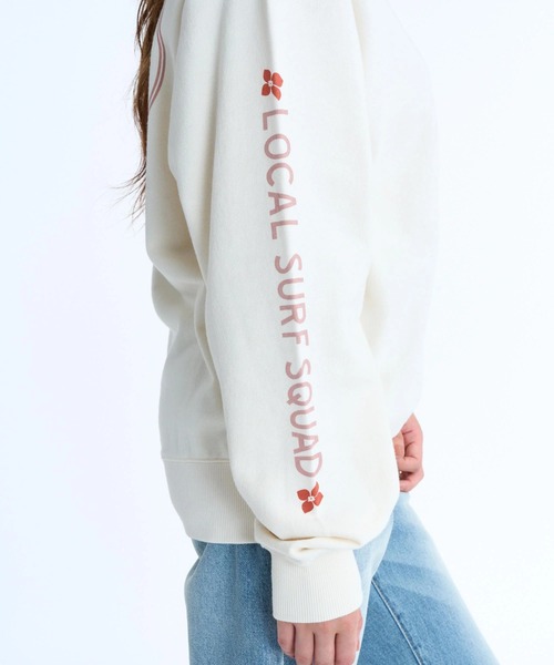 ROXY(ロキシー)の「ROXY ウィメンズ ROXY SURF CLUB トレーナー バックプリント【2026年春夏モデル】/ロキシープルオーバースウェット(スウェット・レディース・ブラック/ブラウン/ナチュラル・MEDIUM/LARGE)」の12枚目の写真
