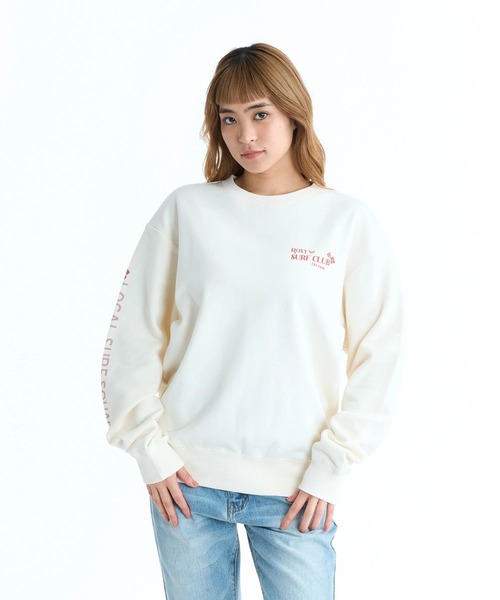 ROXY(ロキシー)の「ROXY ウィメンズ ROXY SURF CLUB トレーナー バックプリント【2026年春夏モデル】/ロキシープルオーバースウェット(スウェット・レディース・ブラック/ブラウン/ナチュラル・MEDIUM/LARGE)」の14枚目の写真
