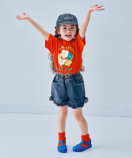 p.premier（ピードットプルミエ）の「ロゴ刺繍キャップ（キャップ・キッズ・ストライプ/チャコール/ダークブラウン/グリーン/ブラック/レッド/ピンク・58/54/50）」の9枚目の写真