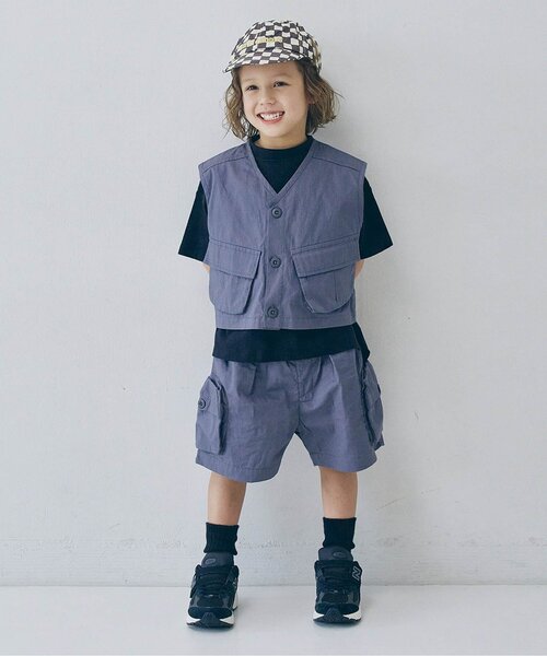 p.premier（ピードットプルミエ）の「ロゴ刺繍キャップ（キャップ・キッズ・ストライプ/チャコール/ダークブラウン/グリーン/ブラック/レッド/ピンク・58/54/50）」の20枚目の写真