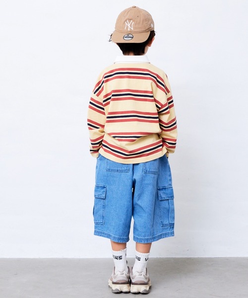 Fluffy BROTHERS（フラッフィーブラザーズ）の「カーゴハーフパンツ（カーゴパンツ・キッズ・ブルー/ベージュ系その他・130cm/120cm/110cm/90cm/150cm/140cm/100cm）」の17枚目の写真