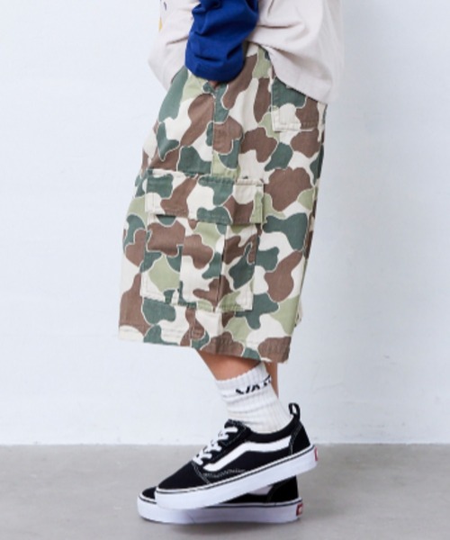 Fluffy BROTHERS（フラッフィーブラザーズ）の「カーゴハーフパンツ（カーゴパンツ・キッズ・ブルー/ベージュ系その他・130cm/120cm/110cm/90cm/150cm/140cm/100cm）」の10枚目の写真