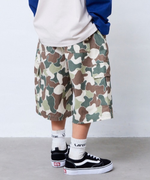 Fluffy BROTHERS（フラッフィーブラザーズ）の「カーゴハーフパンツ（カーゴパンツ・キッズ・ブルー/ベージュ系その他・130cm/120cm/110cm/90cm/150cm/140cm/100cm）」の9枚目の写真