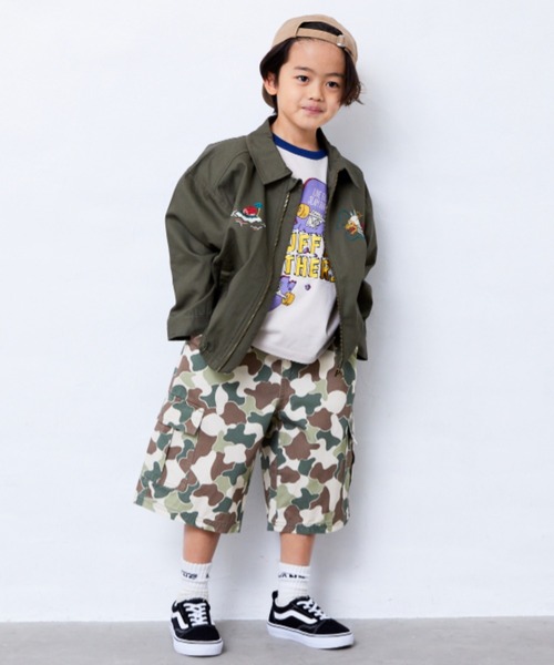 Fluffy BROTHERS（フラッフィーブラザーズ）の「カーゴハーフパンツ（カーゴパンツ・キッズ・ブルー/ベージュ系その他・130cm/120cm/110cm/90cm/150cm/140cm/100cm）」の12枚目の写真