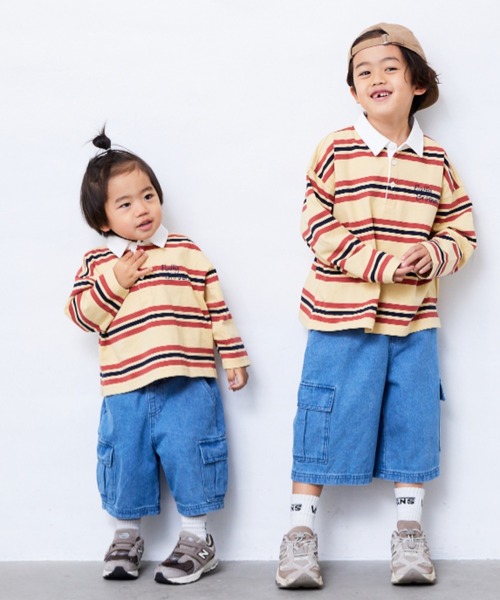 Fluffy BROTHERS（フラッフィーブラザーズ）の「カーゴハーフパンツ（カーゴパンツ・キッズ・ブルー/ベージュ系その他・130cm/120cm/110cm/90cm/150cm/140cm/100cm）」の22枚目の写真