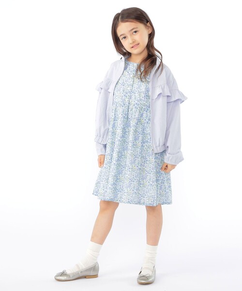 SHIPS(シップス)の「SHIPS KIDS:100~130cm / 〈UVカット〉ドライタッチ フリル ライト ブルゾン(その他アウター・キッズ・クリーム/ライトブルー・100/110/130/120)」の16枚目の写真