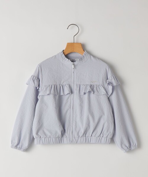 SHIPS(シップス)の「SHIPS KIDS:100~130cm / 〈UVカット〉ドライタッチ フリル ライト ブルゾン(その他アウター・キッズ・クリーム/ライトブルー・100/110/130/120)」の17枚目の写真