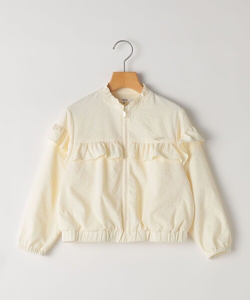 SHIPS(シップス)の「SHIPS KIDS:100~130cm / 〈UVカット〉ドライタッチ フリル ライト ブルゾン(その他アウター・キッズ・クリーム/ライトブルー・100/110/130/120)」の18枚目の写真