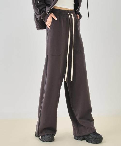 ANAP(アナップ)の「裏毛 ボリュームシルエット ライン スウェット パンツ(スウェットパンツ・レディース・ミント/ピンク/グレー/ダークアッシュ・F)」の13枚目の写真