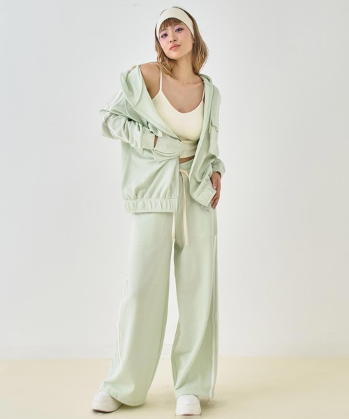 ANAP(アナップ)の「裏毛 ボリュームシルエット ライン スウェット パンツ(スウェットパンツ・レディース・ミント/ピンク/グレー/ダークアッシュ・F)」の20枚目の写真