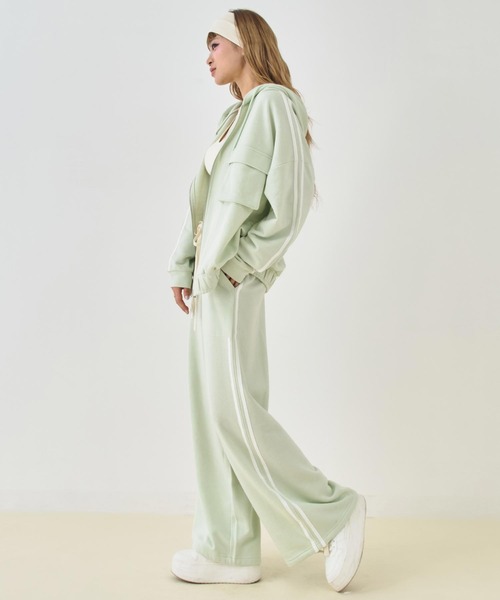 ANAP(アナップ)の「裏毛 ボリュームシルエット ライン スウェット パンツ(スウェットパンツ・レディース・ミント/ピンク/グレー/ダークアッシュ・F)」の21枚目の写真