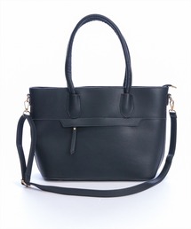 CLEAR BASIC（クリアベーシック）の「A4レザートートバック［大人 カジュアル 着回し力抜群］≪新作≫（トートバッグ）」