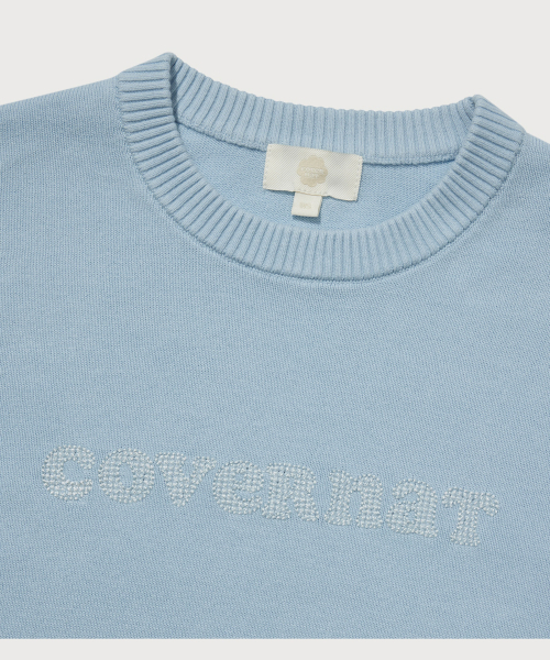 COVERNAT（カバーナット）の「ウーマン クーパー ロゴ ニット スカイブルー（ニット/セーター・レディース・その他・WS/WM）」の5枚目の写真