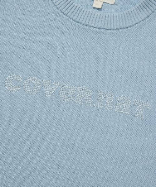 COVERNAT（カバーナット）の「ウーマン クーパー ロゴ ニット スカイブルー（ニット/セーター・レディース・その他・WS/WM）」の4枚目の写真