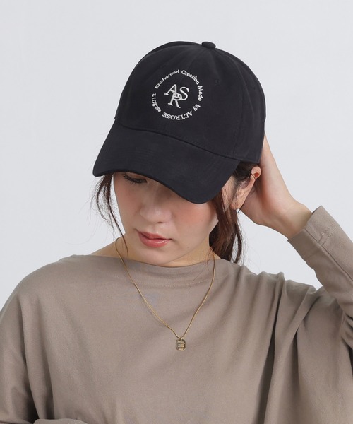 ALTROSE(アルトローズ)の「キャップ 帽子 ユニセックス ARS(キャップ・レディース・アイボリー/ブラック・FREE)」の1枚目の写真