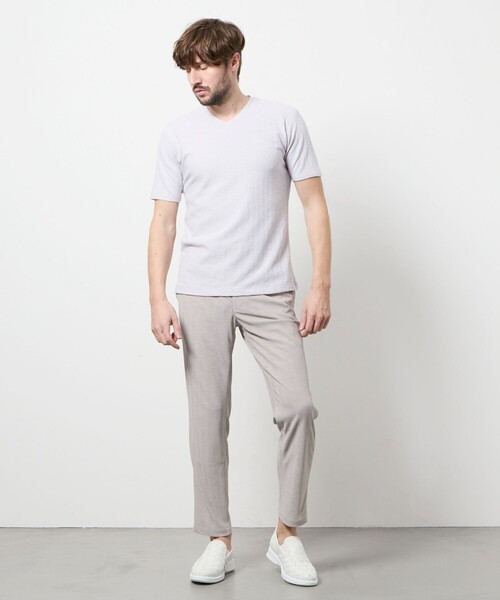 HIDEAWAYS NICOLE(ハイダウェイニコル)の「ヘリンボンジャカード イージースラックス(その他パンツ・メンズ・ブラック/ライトグレー・S/XL/L/M)」の22枚目の写真